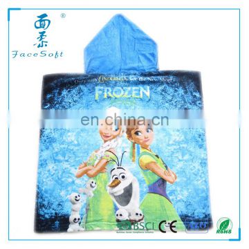 Disney Audit towel factory heat transfer printed baby poncho hooded bath towel