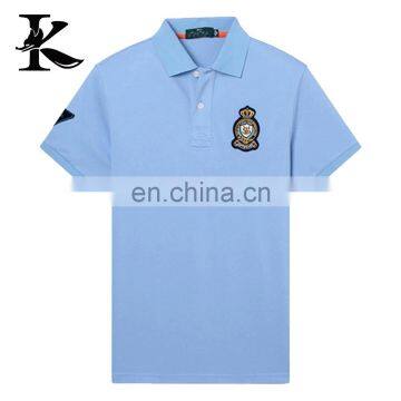 Custom men's polo t shirt 100% cotton t shirt