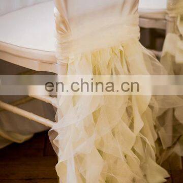 Wholesale Plain Burlap Wedding Chair Tie Backs photo-3