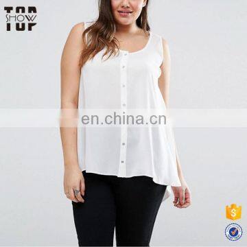 Made in china casual blouse for fat woman clothes plus size tops