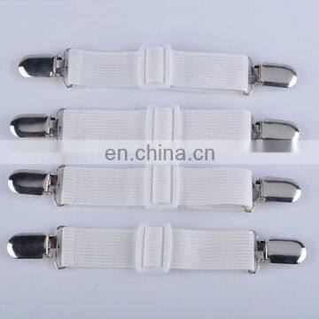 4-Piece Adjustable Bed Corner Holder Elastic Suspenders Clips photo-2