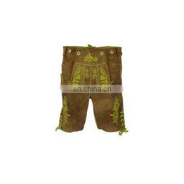 Ripe german bavarian lederhosen black dark brown and light brown in suede custom style lederhosen leather