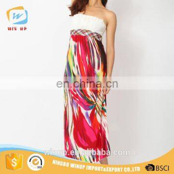 New Collection Long Maxi Dress Tall Tube Women Sexy Polyester Dress photo-5
