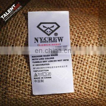 Custom Garment Satin Printing Washing Instructions Label photo-2