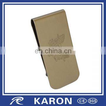 cheap wholesale custom logo stainless steel metal money clip