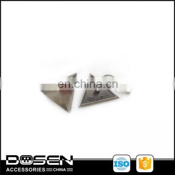 Nickel Free Matte Lacquer Anti-Silver Triangle Cone Shape Pin On Shoes Spikes Garment Metal Rivets And Stud Jeacket Belt Button