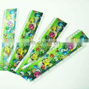 UV printed lenticular effect 15cm flexible ruler set