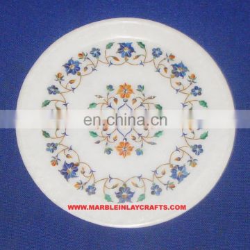 Decorative Marble Inlay Plate Indian Inlay Marble Plate