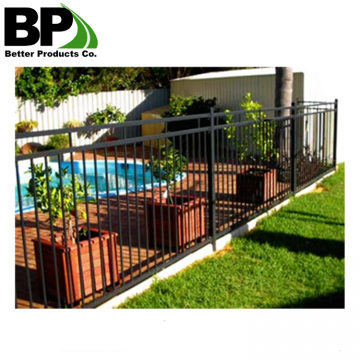 Square tubing for pipe fence