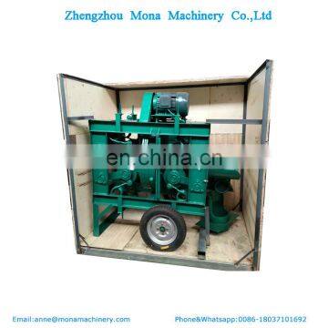 Diesel engine wood log debarker machine  Russia