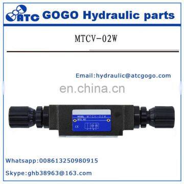 Superposition type hydraulic flow throttle MTCV series