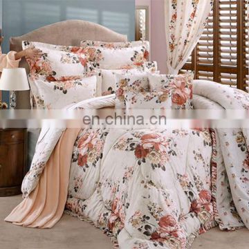 Fashion wholesale duvet cover set microfiber jacquard printed character bedding set