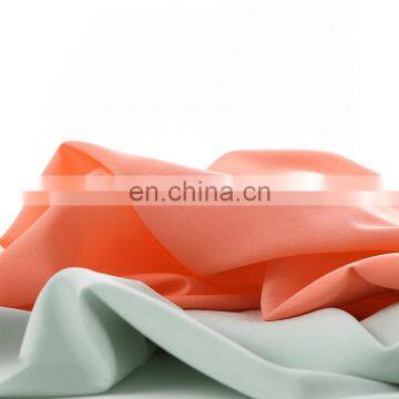 High quality 100D polyester 4 way Stretch fabric plain woven polyester spandex fabric fashion textile material