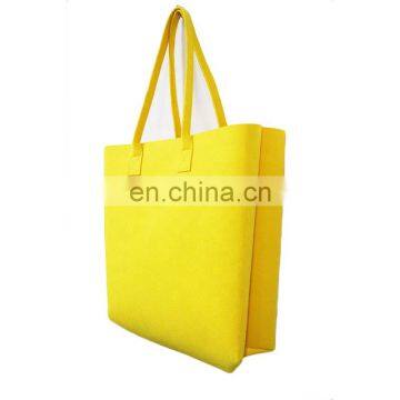 New design cheap lady felt tote bag handbag shoulder bag