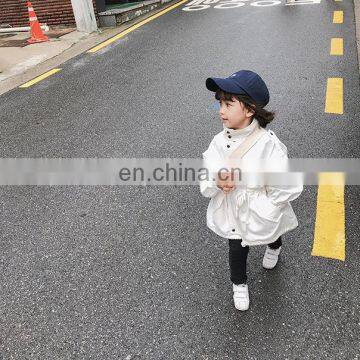 2020 Winter Children's Girls Solid White Green Coat photo-3