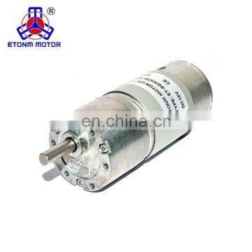 Low cost effective permanent magnet 12V spur geared dc motor with gearbox