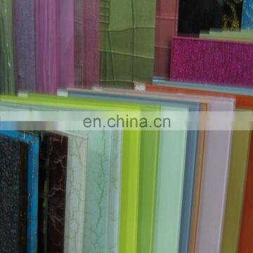 Qingdao Rocky high quality 4mm 5mm 6mm 8mm 10mm 12mm painted glass artistic glass