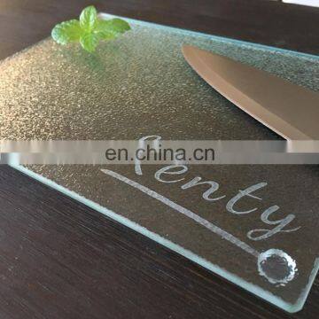 Wholesale tempered cutting board 5mm Float glass type clear wholesale tempered glass cutting boards