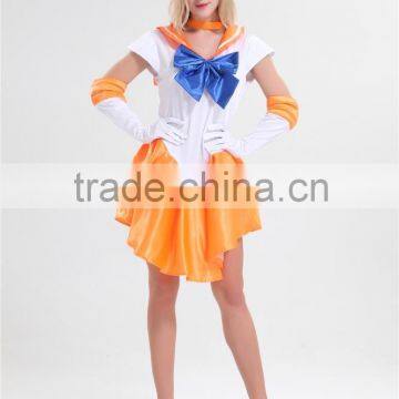 2016 wholesale adult cosplay sexy sailor moon costume for sailor mar 487 orange sailor moon costume