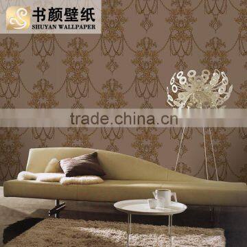 Non-woven Damascus European Luxury Hotel Balcony Bedroom Living Room TV Background -3d Wall Paper Designer Wallpaper
