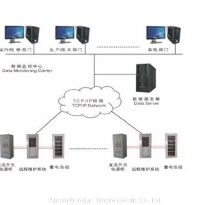 On-line battery discharge alarm monitoring system