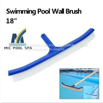 Polished swimming pool wall brush cleaning accessories