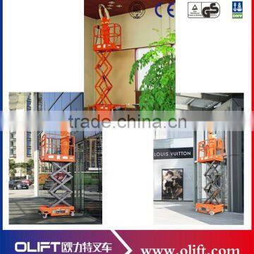 Four Wheels Mini Mobile Scissor Platform Lift From China photo-5