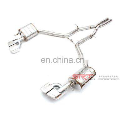 Exhaust system for Mercedes Benz CLS class CLS300 CLS320 CLS350 downpipe with catalytic cat back with valve control with 4 tips