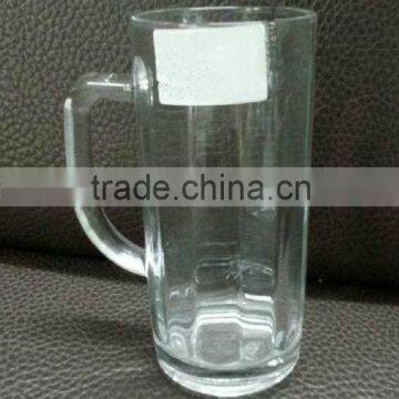 Promotional machine made beer glass mug