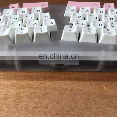 Gaojie High End CNC Mechanical Keyboard Frosted pc Top Plate Bottom Prototype Keyboard Case photo-4