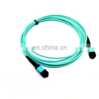 15 Meters 8 Cores MPO to LC Male Multi Mode Fan Out Fiber Optic Patch Cord MPO to LC Breakout MPO or LC