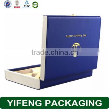 Custom Logo Display Cosmetic Packaging Leather Box For Gift