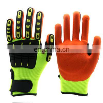 Impact Work Gloves Heavy Duty Safety Gloves Anti Impact Cut Resistant Glove Men Reduce Vibration for Lawnmower