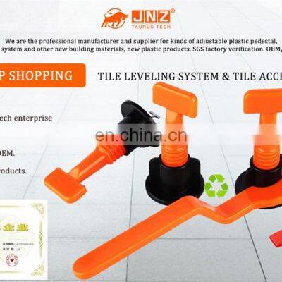 JNZ Premium Factory Spirit Level Self-leveling Rotary Kit Reusable Plastic Tile Levelling System Kit photo-4
