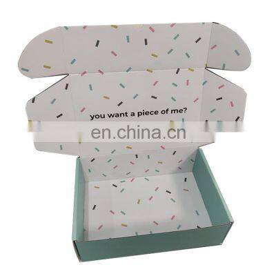 custom coloured corrugated printed flowers package grocery cardboard ecommerce parcel delivery carton box for clothes