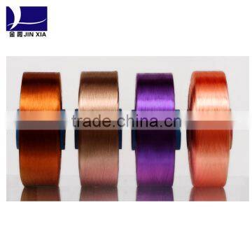 100% Polyester Dope Dyed Virgin POY Yarn Customized