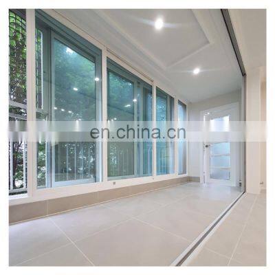 Double glazed aluminum sliding window with flyscreen