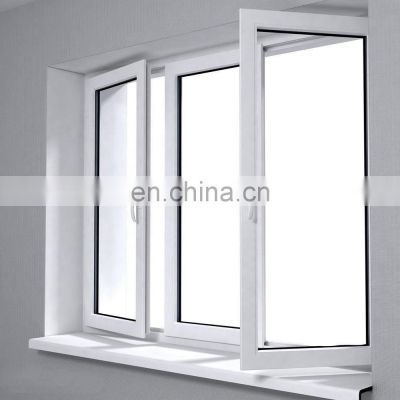 Aluminium casement window double glass windows frame for office