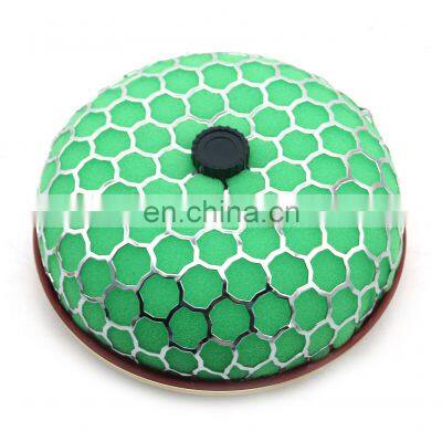 AUSO Universal 72mm Round Mushroom Design Green Oval Mushroom Air Filters For Toyota