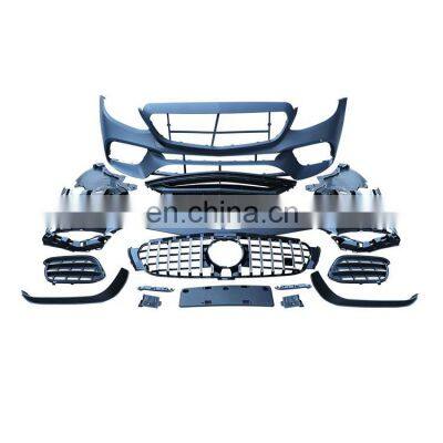 High guality car bumper grills for benz E-class W213 Modified E63s body kit front bumper GTR grille