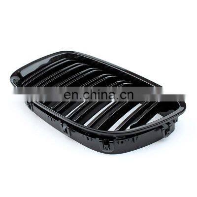 Front Grill For BMW F07 Car Bumper Grille for BMW GT F07 5 Series Double Slat Line Glossy Black Style 2009-2017 photo-5