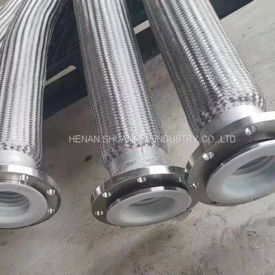 PTFE lined stainless steel flexible hose with braid