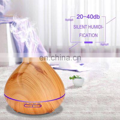 500ML Wholesales Light Wood Grain Commercial Ultrasonic Aroma Diffuser photo-4