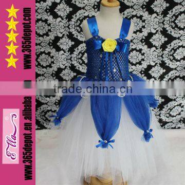 Wholesale Blue Lovely Children's Evening Dress Dance Cute Tutu Dress For Baby Girls