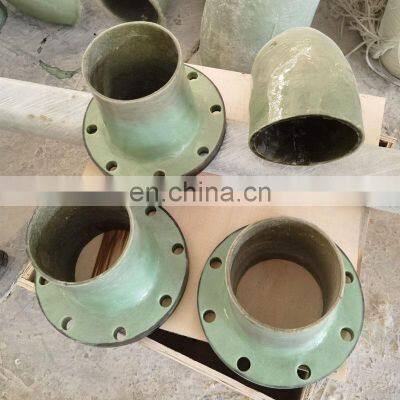 Different size FRP fiberglass pipe fittings frp flange elbow tee