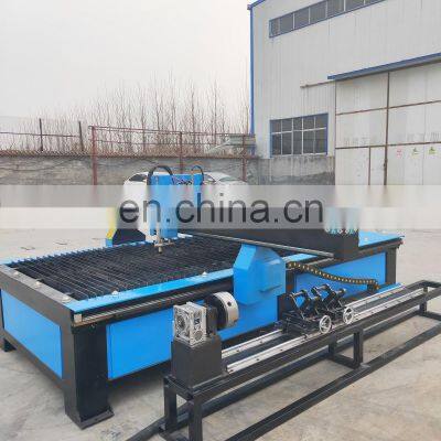 Table Pipe Tube Tank Sheet Plate Profile CNC Plasma Cutting Machine Desktop Type With Rollers Tracks Guide 1560 1530 photo-2