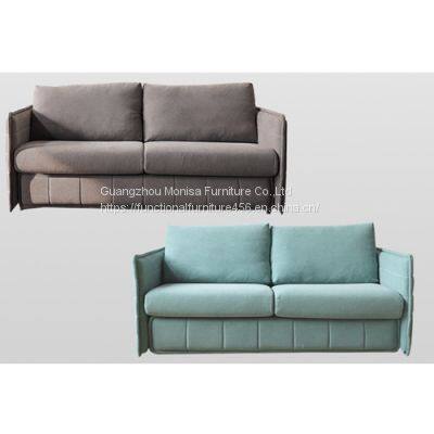 Multifunctional Apartment Sofa Bed Fabric Three-Person Living Room Sofa Art Push-Pull Bed photo-4