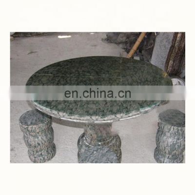 Olive green granite garden table chairs