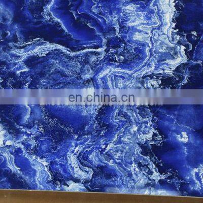 800X800 Grade AAA Polished Porcelain Glazed Light Blue Ceramic Floor Tiles photo-2