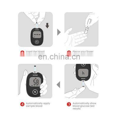 Fast Dispatch China Factory Price Blood Glucose Monitor Non-invasive Accu Check Glucometro Blood Glucose Monitor photo-5